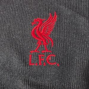 NWT LFC Liverpool FC futbol club black v-neck long sleeve sweater - large